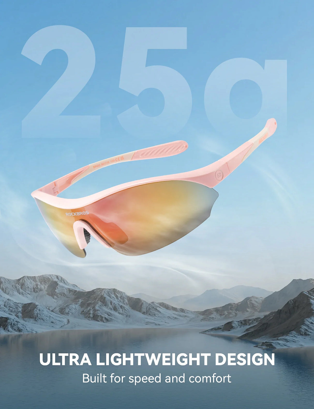 ROCKBROS Lekkie Okulary Sportowe z 3 Wymiennymi Soczewkami – SP402 Okulary i gogle