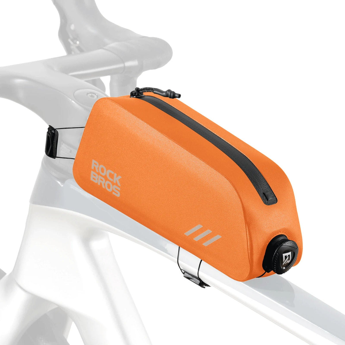 ROCKBROS 100% Wodoodporna Torba Na Ramę Roweru 0,9 L - AS-172 Torby na ramęPomarańcza