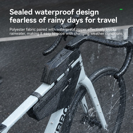 ROCKBROS 100% Waterproof Zestaw Wodoodpornych Toreb na Ramę Wzór w Kratkę 2,3L Torby na ramę