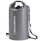 ROCKBROS ROCKBROS Łódź Sucha Torba Wodoodporna z Paskami na Ramiona Plecak Kajakarstwo Pływanie Kemping Raftowanie do Sportów Wodnych, Plaży, Żeglarstwo Outdoor 2 L/5 L/10 L/20 L/30 L/40 L PlecakiCiemnoszary 5L