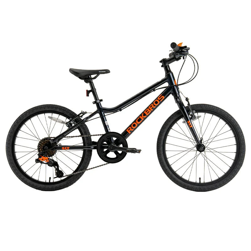 ROCKBROS SLT – Rower Dziecięcy 20 Cali Rower DziecięcyCzarny 20‘’-Dla dzieci w wieku 6–10 lat / 115–145 cm