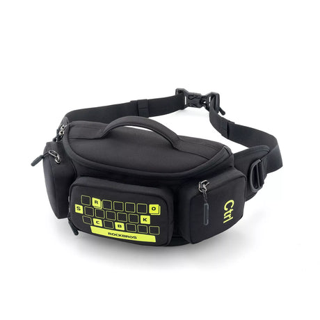 ROCKBROS Rozszerzana torba rowerowa na pas 2,5–3,2 l Torba na ramięCzarny / neonowy żółty
