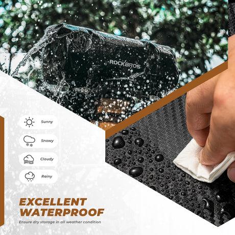 ROCKBROS ROCKBROS Torba Motocyklowa na Ogon Torba Podróżna w 100% Wodoodporna z Paskiem na Ramię Torba Podróżna na Motocykl, Wędrówki, Jazdę na Rowerze, Podróże, Kemping, na Zewnątrz 30L Torby na bagażnik