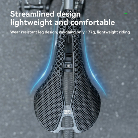 ROCKBROS Siodełko Rowerowe Drukowane w 3D z Włókna Węglowego - LF24173 Siodełka rowerowe