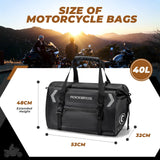 ROCKBROS ROCKBROS Torba Motocyklowa na Ogon Torba Podróżna w 100% Wodoodporna z Paskiem na Ramię Torba Podróżna na Motocykl, Wędrówki, Jazdę na Rowerze, Podróże, Kemping, na Zewnątrz 20L-60L Torby i sakwy motocyklowe