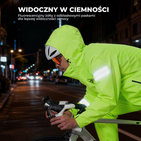 ROCKBROS Kurtka Rowerowa Przeciwdeszczowa Fluorescencyjna-YPY028 Kurtki
