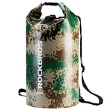 ROCKBROS ROCKBROS Łódź Sucha Torba Wodoodporna z Paskami na Ramiona Plecak Kajakarstwo Pływanie Kemping Raftowanie do Sportów Wodnych, Plaży, Żeglarstwo Outdoor 2 L/5 L/10 L/20 L/30 L/40 L PlecakiMoro 5L