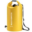 ROCKBROS ROCKBROS Łódź Sucha Torba Wodoodporna z Paskami na Ramiona Plecak Kajakarstwo Pływanie Kemping Raftowanie do Sportów Wodnych, Plaży, Żeglarstwo Outdoor 2 L/5 L/10 L/20 L/30 L/40 L PlecakiŻółty 5L