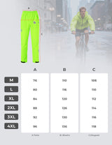 ROCKBROS Fluorescencyjne Zielone Wodoodporne Spodnie-YPK052 Spodnie