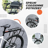 Bagażnik Rowerowy ze Stopu Aluminium Regulowany na Tylny Wspornik Siodła
