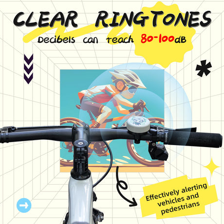 ROCKBROS ROCKBROS Dzwonek rowerowy dla dzieci, głośny dźwięk, hulajnoga rowerowa, akcesoria do kierownicy, 80-100 dB, głośny dźwięk, dzwonek dla małych chłopców, dziewcząt Dzwonki