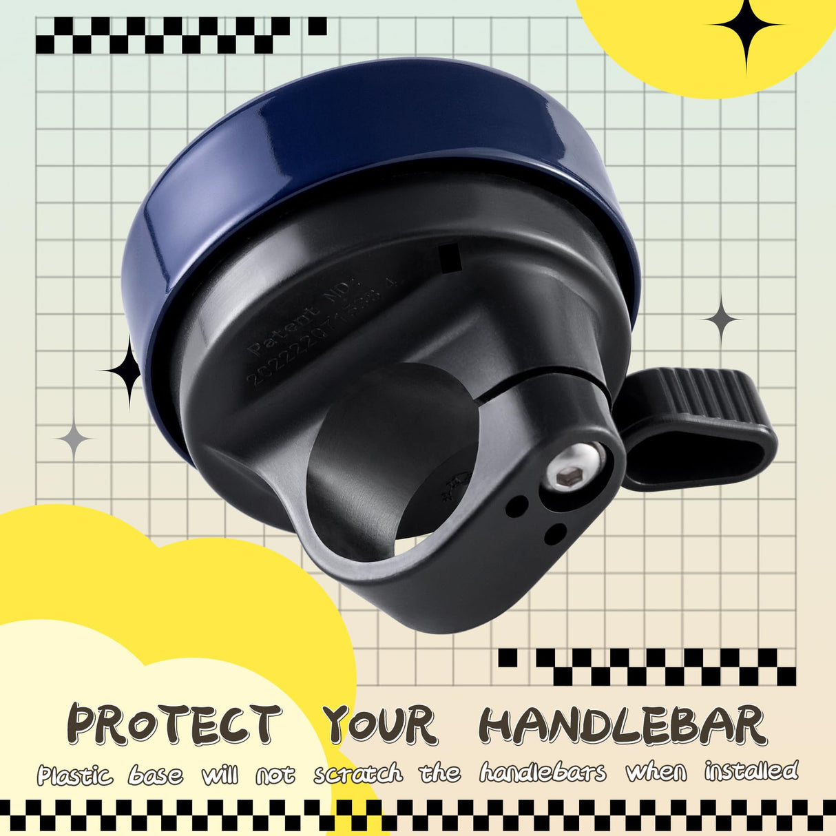 ROCKBROS ROCKBROS Dzwonek rowerowy dla dzieci, głośny dźwięk, hulajnoga rowerowa, akcesoria do kierownicy, 80-100 dB, głośny dźwięk, dzwonek dla małych chłopców, dziewcząt Dzwonki