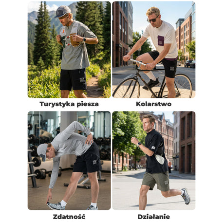 ROCKBROS Męskie Szorty Sportowe Innowacyjny Pasek Magnetyczny-YDDK015 Spodenki