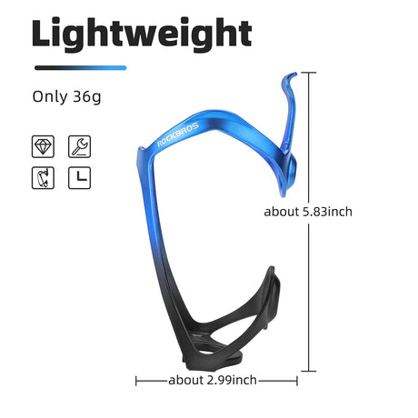 ROCKBROS ROCKBROS Koszyk na Bidon Rowerowy Koszyk na Bidon Aluminiowy Koszyk na Bidon Lekki Mocny na Rower Elektryczny, MTB, Rower Wyścigowy-W09 Uchwyty na bidon