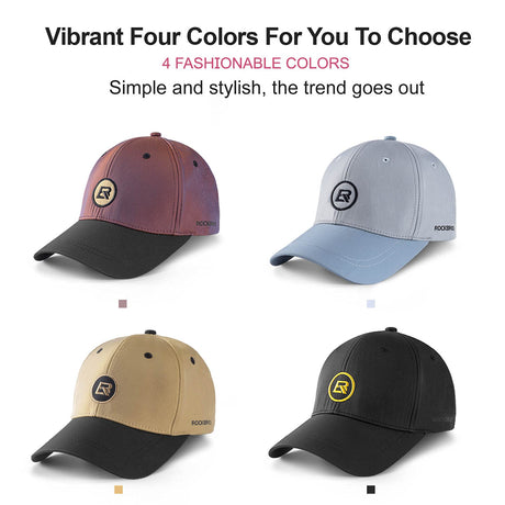 ROCKBROS-PL ROCKBROS Czapka z Daszkiem Moda Regulowana Czapka z Daszkiem Oddychająca Czapka Chroniąca Przed Promieniowaniem UV do Uprawiania Sportów na Świeżym Powietrzu Tenis Golf Podróże Mężczyźni Kobiety Czapki