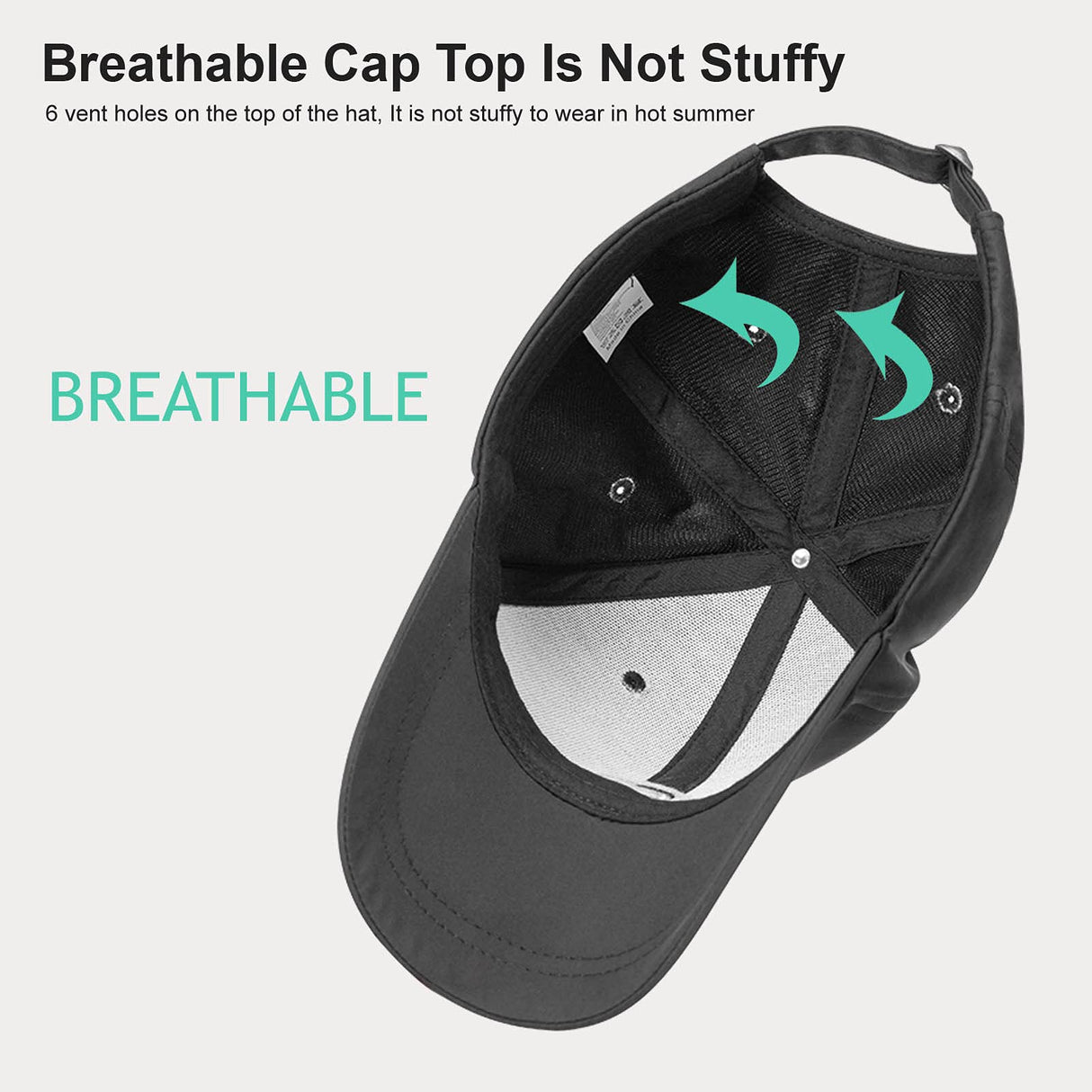 ROCKBROS-PL ROCKBROS Czapka z Daszkiem Moda Regulowana Czapka z Daszkiem Oddychająca Czapka Chroniąca Przed Promieniowaniem UV do Uprawiania Sportów na Świeżym Powietrzu Tenis Golf Podróże Mężczyźni Kobiety Czapki