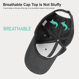 ROCKBROS-PL ROCKBROS Czapka z Daszkiem Moda Regulowana Czapka z Daszkiem Oddychająca Czapka Chroniąca Przed Promieniowaniem UV do Uprawiania Sportów na Świeżym Powietrzu Tenis Golf Podróże Mężczyźni Kobiety Czapki