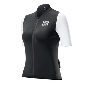 ROCKBROS Damska Koszulka Rowerowa z Krótkim Rękawem na Lato, Oddychająca i Szybkoschnąca-YDDX001-1 SpodnieCzarny S