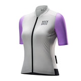 ROCKBROS Damska Koszulka Rowerowa z Krótkim Rękawem na Lato, Oddychająca i Szybkoschnąca-YDDX001-1 SpodnieFioletowy S