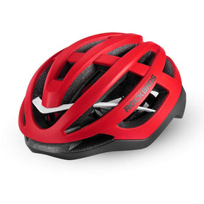 ROCKBROS ROCKBROS Kask Kolarski Gradientowy dla Mężczyzn Kobiet Bezpieczny Standardowy Kask Rowerowy Lekki Regulowany Oddychający Odblaskowy Kask Rowerowy Góra i Droga L (58-63 cm) KaskiCzerwony