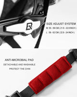 ROCKBROS ROCKBROS Kask Kolarski Gradientowy dla Mężczyzn Kobiet Bezpieczny Standardowy Kask Rowerowy Lekki Regulowany Oddychający Odblaskowy Kask Rowerowy Góra i Droga L (58-63 cm) Kaski