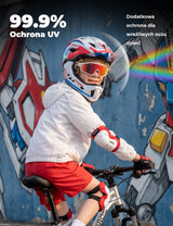 ROCKBROS Dziecięce Okulary Sportowe Inteligentna Ochrona Wzroku i Komfort-SP383 Okulary i gogle