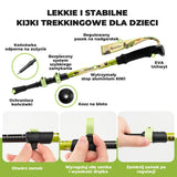 Qunature Dziecięcy Aluminiowy Kij Trekkingowy Lekki, Regulowany i Bezpieczny-BX-005 Qunature-Wędrówki