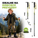 Qunature Dziecięcy Aluminiowy Kij Trekkingowy Lekki, Regulowany i Bezpieczny-BX-005 Qunature-Wędrówki