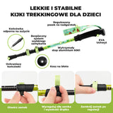 Qunature Dziecięcy Aluminiowy Kij Trekkingowy Lekki, Regulowany i Bezpieczny-BX-005 Qunature-Wędrówki
