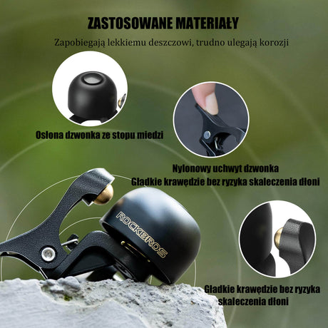 Dzwonki Miniaturowy Rowerowy ze Stopu Miedzi