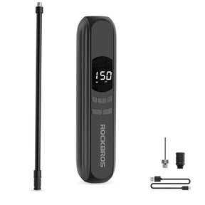 ROCKBROS Elektryczna Pompka Rowerowa Do Ładowania 2600mah, 150psi Kompresor Powietrza Elektryczne pompki