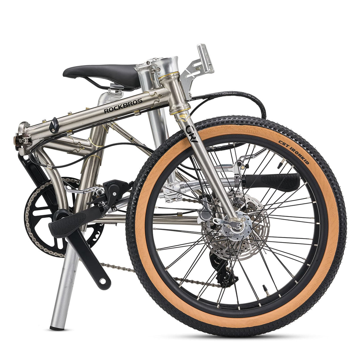 ROCKBROS Gravis-Stalowy Rower Gravelowy Składany 20" Rower Składany