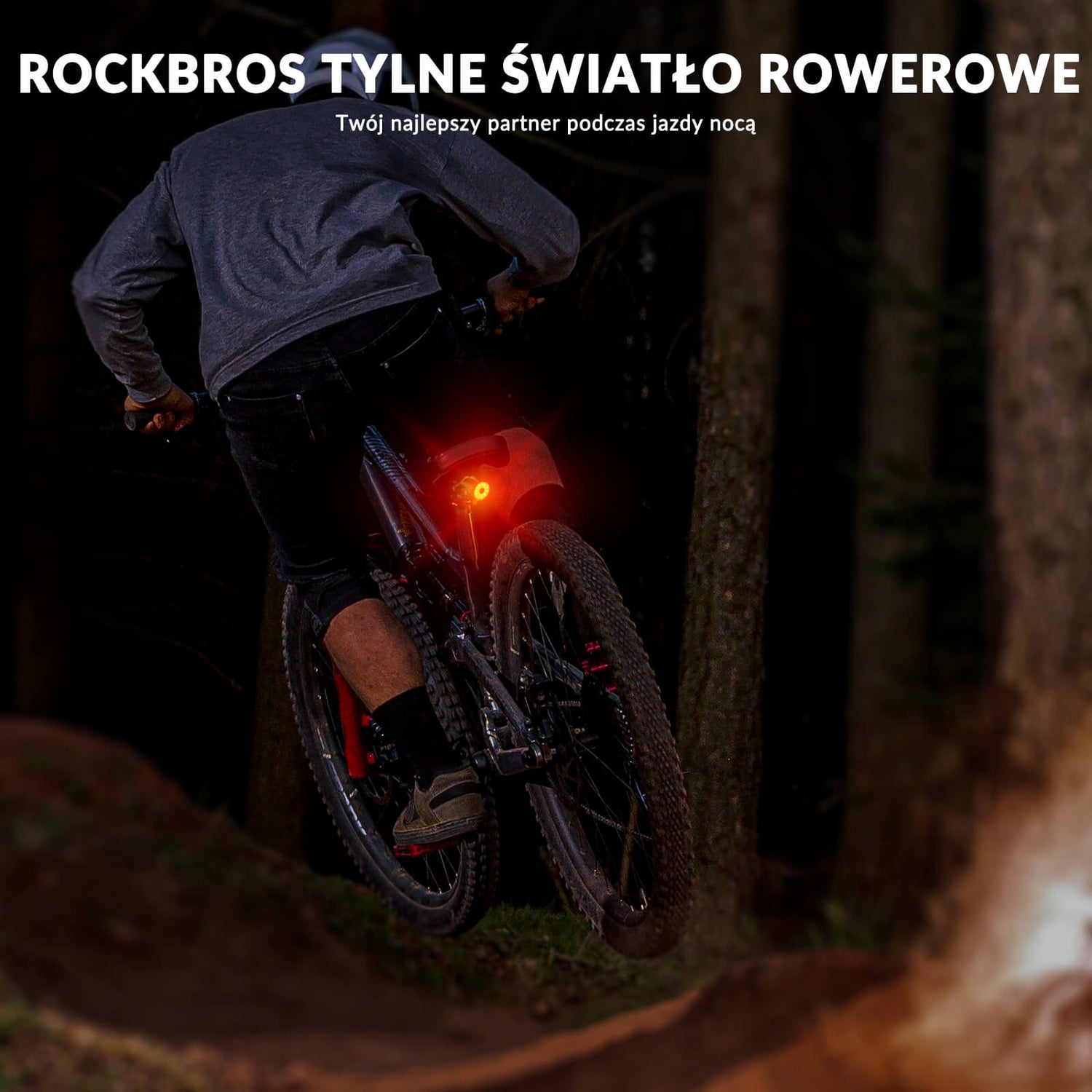 ROCKBROS Smartes Fahrradrücklicht 7 Modi Lange Laufzeit Licht – ROCKBROS-PL