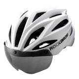 Kask Rowerowy Dla Dorosłych z Goglami Zmieniającymi Kolor -TT-36