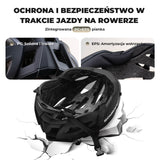 Kask Rowerowy Dla Dorosłych z Goglami Zmieniającymi Kolor -TT-36
