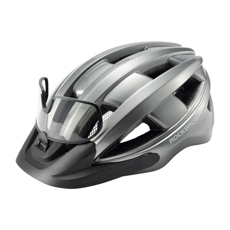 Kask Rowerowy z Okularami Fotochromowymi i Światłem Tylnym