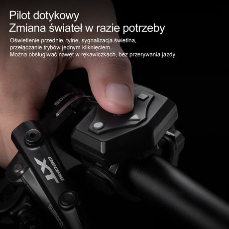 Kask ze Zdalnie Sterowanym Światłem Tylnym