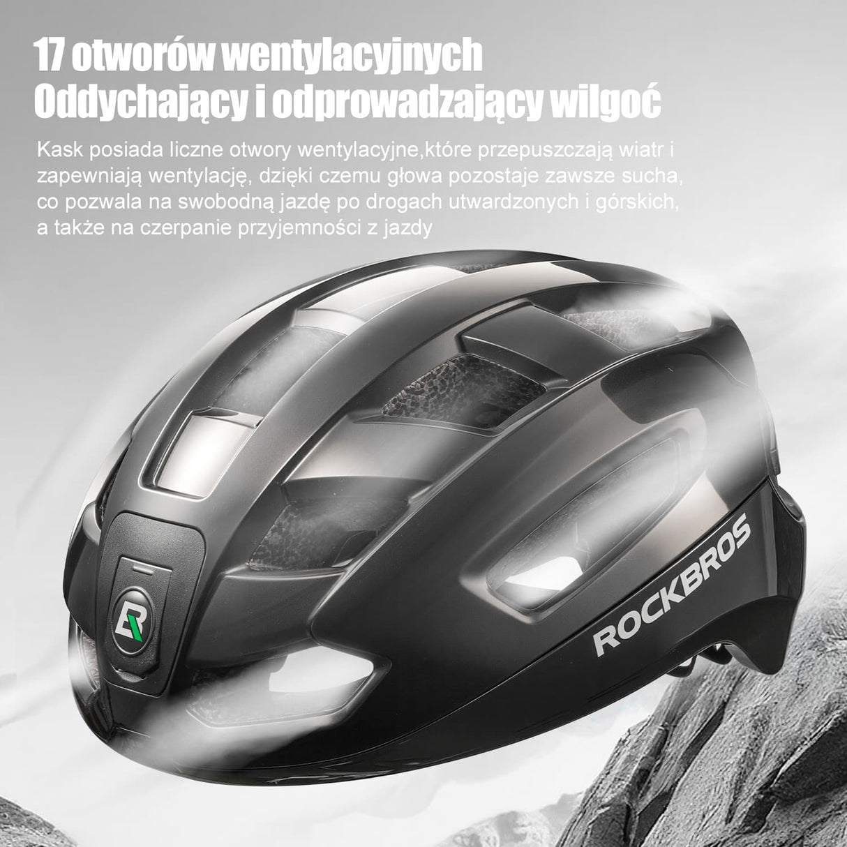 Kask ze Zdalnie Sterowanym Światłem Tylnym