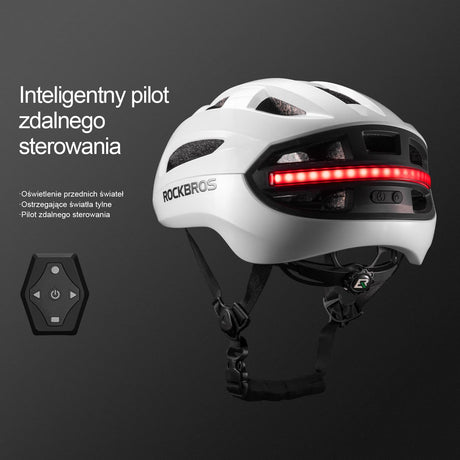 Kask ze Zdalnie Sterowanym Światłem Tylnym