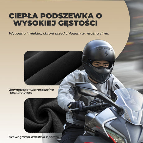 Kominiarka Rowerowa Ocieplana Ochronna Pełne Zakrycie-LF70676