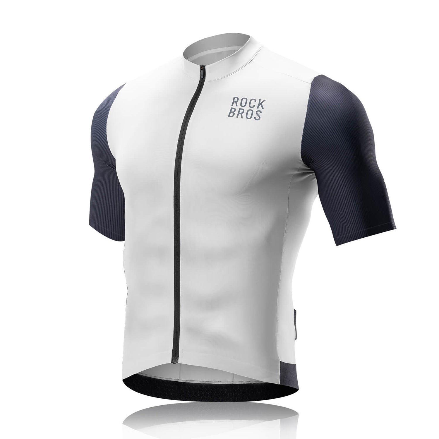 ROCKBROS Koszulki Rowerowa Lato Krótki Rękaw Szybkoschnąca Męska- YDDX002-1 KoszulkiSzary S