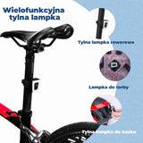 Lampka na Kask Rowerowy i Tylna Lampka 2 w 1