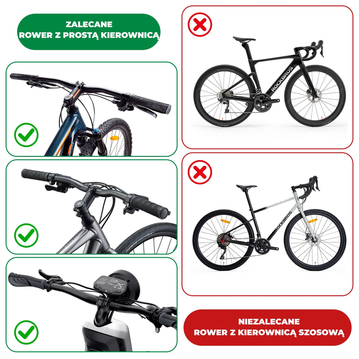 ROCKBROS Lusterko Rowerowe W Zatyczkę Kierownicy Lusterko rowerowe
