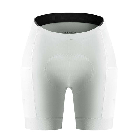 ROCKBROS ROCKBROS TVI spodenki rowerowe damskie z kieszenią, spodenki rowerowe krótkie letnie oddychające szybkoschnące spodenki rowerowe elastyczne z wkładką Spodenki