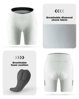 ROCKBROS ROCKBROS TVI spodenki rowerowe damskie z kieszenią, spodenki rowerowe krótkie letnie oddychające szybkoschnące spodenki rowerowe elastyczne z wkładką Spodenki