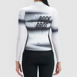 ROCKBROS ROCKBROS Damska Koszulka Rowerowa z Długim Rękawem Szybkoschnąca Koszulka na Rower na Lato z 3 Kieszeniami, Top do Ćwiczeń, Idealna na Rowery, Szosy, MTB, Bieganie, Wędrówki, Fitness, S-XXL Koszulki