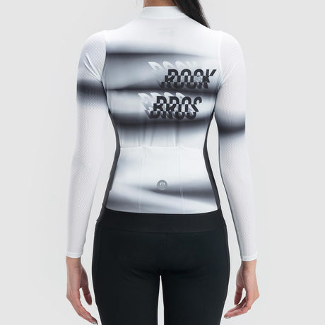 ROCKBROS ROCKBROS Damska Koszulka Rowerowa z Długim Rękawem Szybkoschnąca Koszulka na Rower na Lato z 3 Kieszeniami, Top do Ćwiczeń, Idealna na Rowery, Szosy, MTB, Bieganie, Wędrówki, Fitness, S-XXL Koszulki