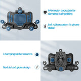 ROCKBROS-PL ROCKBROS Uchwyt Rowerowy na Telefon, Uniwersalny, do Większość Smartfonów 4.9-7.3 Cala, Stabliny, Trwały, 8 Haczyków, Regulowany, Obrót o 360 °, do Roweru MTB Motocykl Skuter, 3 Style do Wyboru Uchwyty na telefon