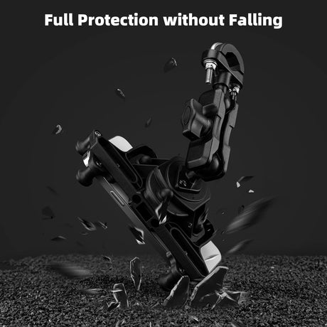 ROCKBROS-PL ROCKBROS Uchwyt Rowerowy na Telefon, Uniwersalny, do Większość Smartfonów 4.9-7.3 Cala, Stabliny, Trwały, 8 Haczyków, Regulowany, Obrót o 360 °, do Roweru MTB Motocykl Skuter, 3 Style do Wyboru Uchwyty na telefon