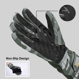 ROCKBROS ROCKBROS Rękawice Narciarskie Sporty Zimowe Narty Snowboard Rower Rękawice cyklowe Wodoodporne Bardzo Ciepłe Antypoślizgowe Rękawiczki dla Mężczyzn M Rękawiczki